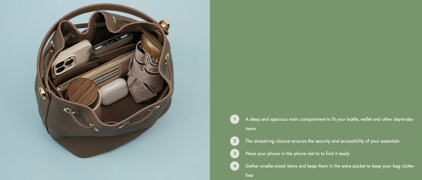 Gianna Bucket Bag - TLHB3811LN3NH4 - Tocco Toscano Malaysia