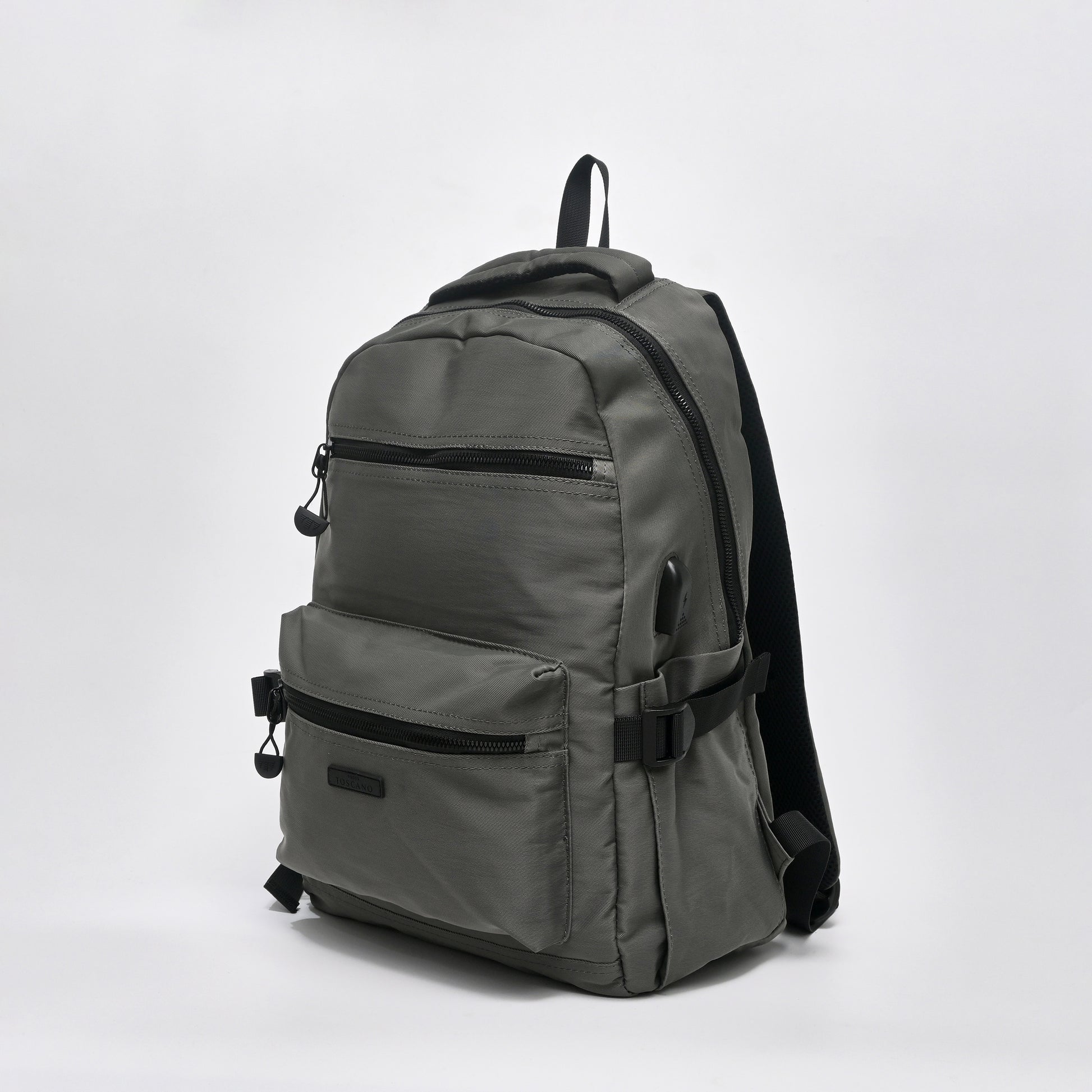Casual laptop backpack with zipper pockets - TGBP1533NN3BK3 - Tocco Toscano Malaysia