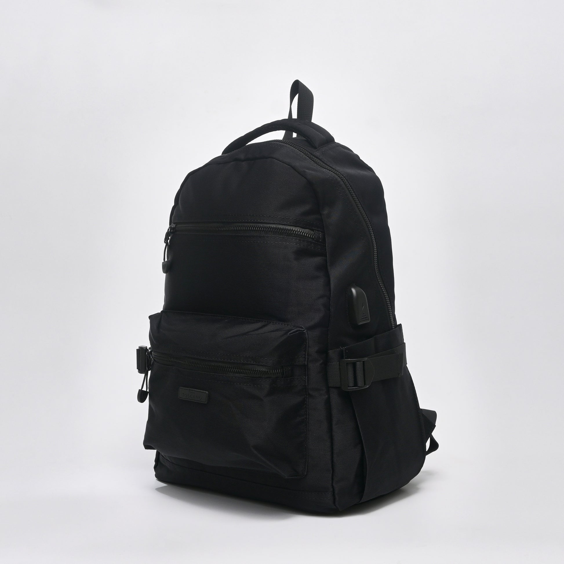 Casual laptop backpack with zipper pockets - TGBP1533NN3BK3 - Tocco Toscano Malaysia
