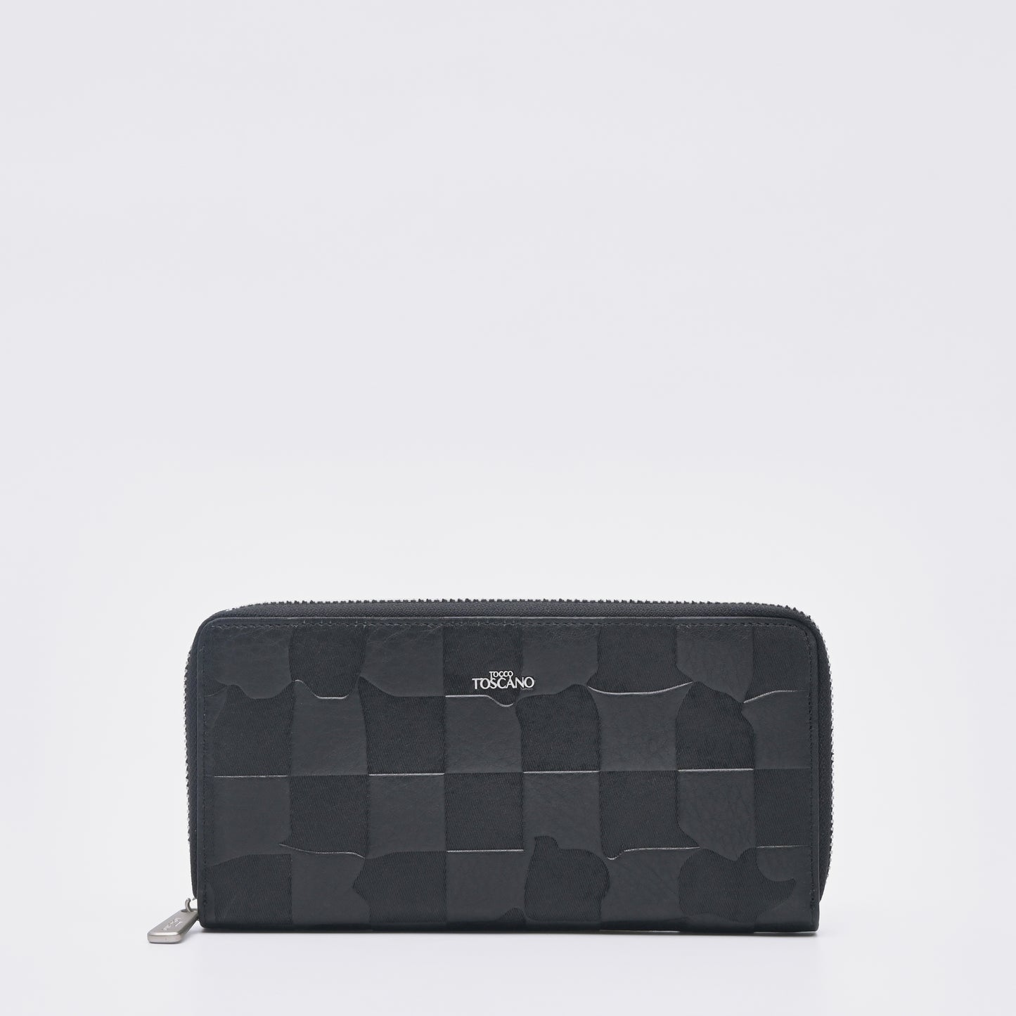 Embross Leather Full Zipper Long Wallet - TGLW0322LN3MK4 Black - Tocco Toscano Malaysia