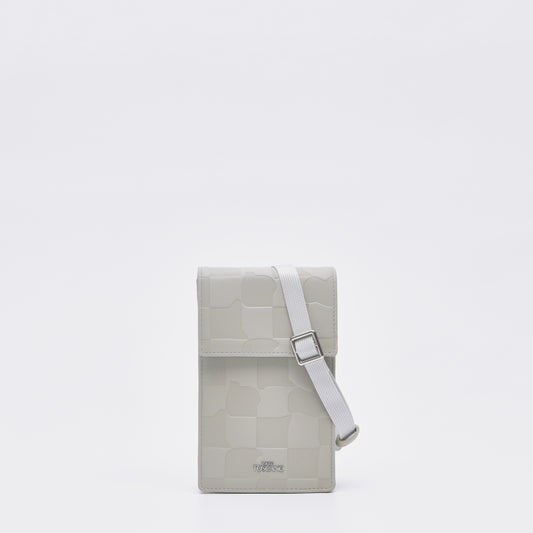 Beige Checkmate Couture Phone Pouch With Flap - TGSB0414PN3MK4 - Tocco Toscano Malaysia