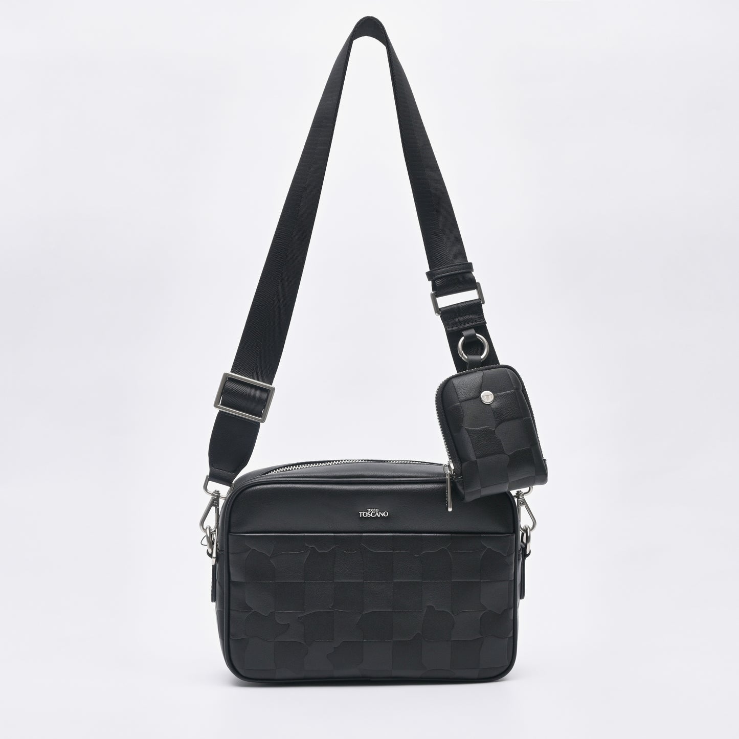 Checkmate Couture Crossbody Bag With Small Pouch - TGSB0444PN3MK4 Black - Tocco Toscano Malaysia