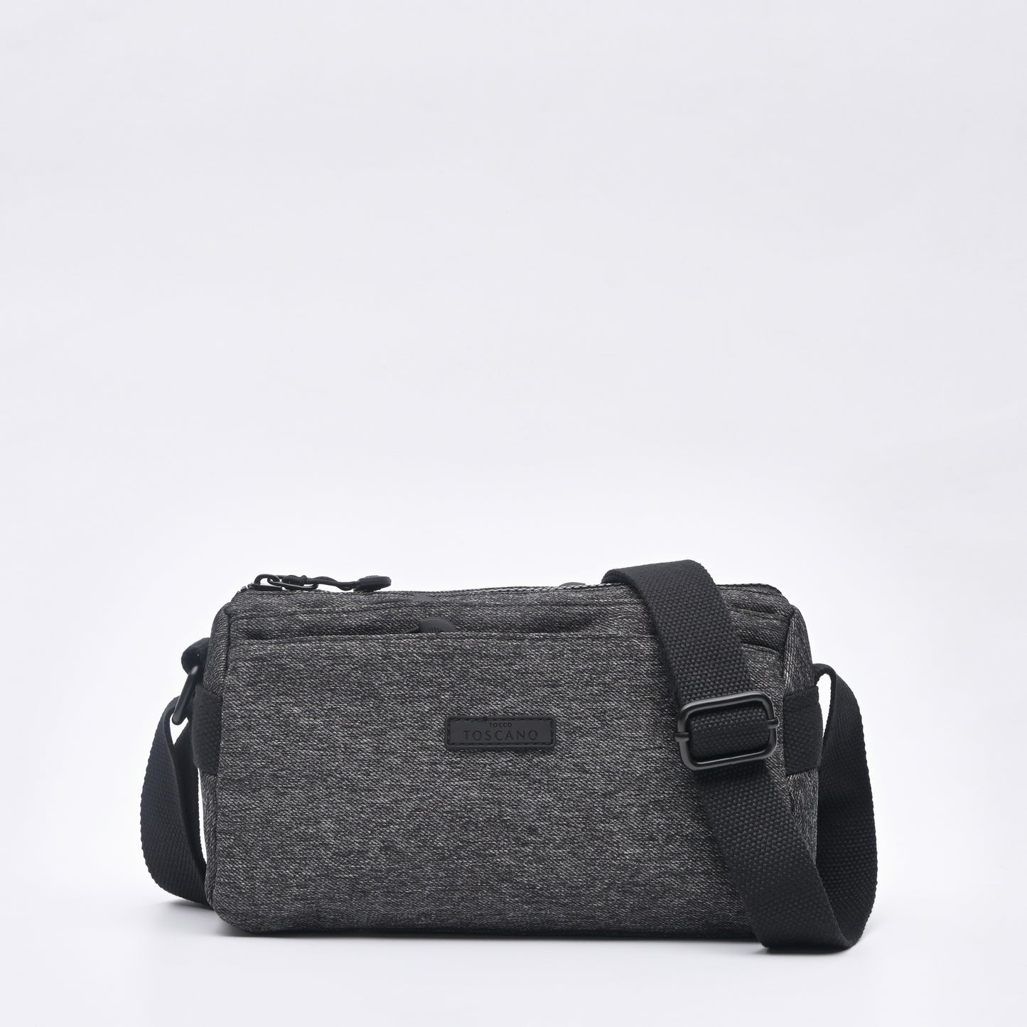 Multi Compartment Denim Sling Bag - TGSB0522FN3BJ4 Black - Tocco Toscano Malaysia