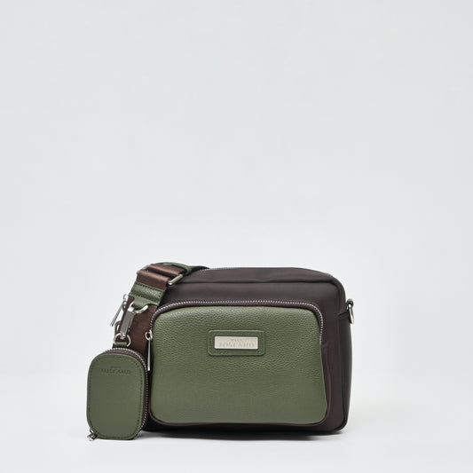 Green Sling Bag With Small Key Pouch - TGSB1323NN3ML3 - Tocco Toscano Malaysia