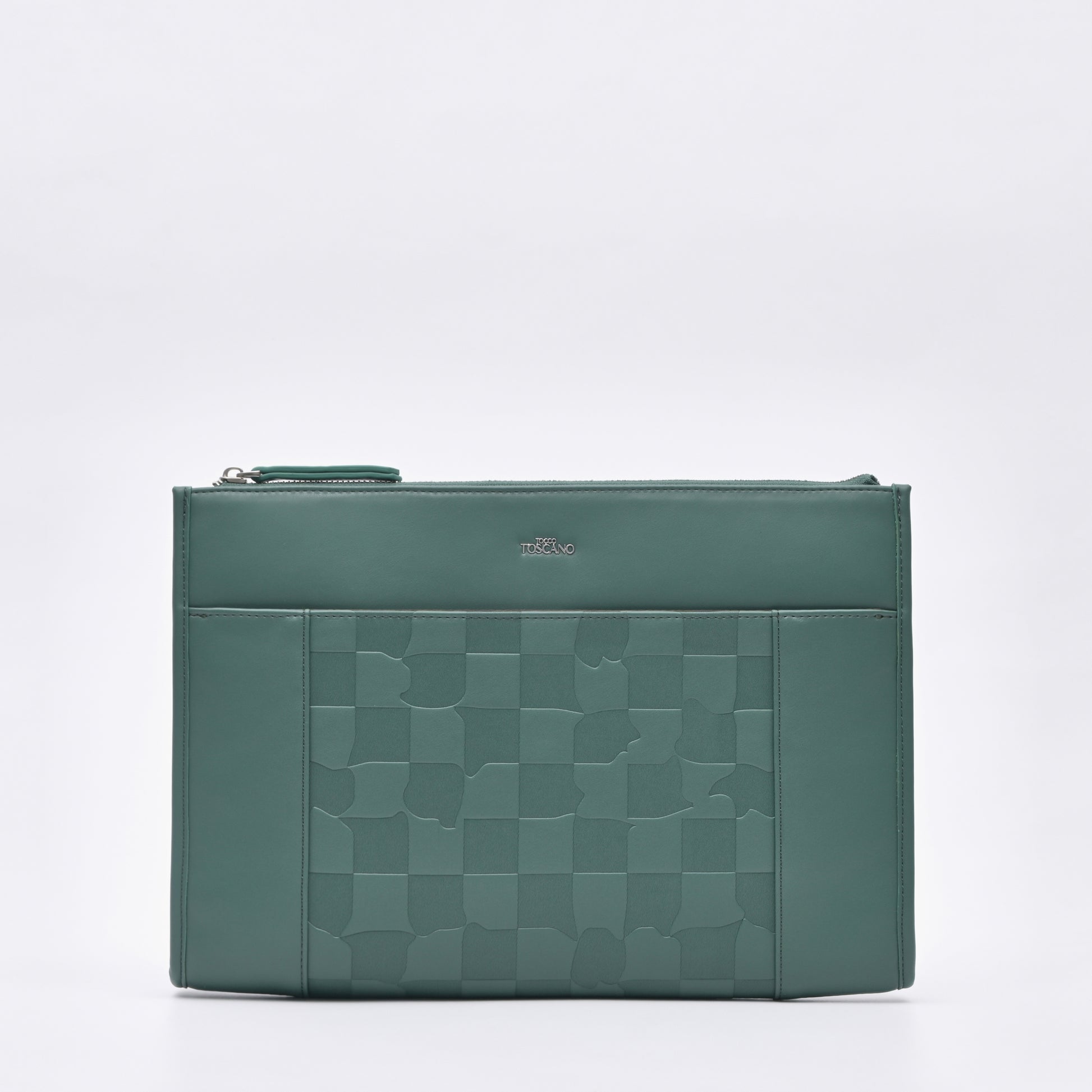 Green Checkmate Couture Men's Cluth Bag - TGWP0424PN3MK4 - Tocco Toscano Malaysia