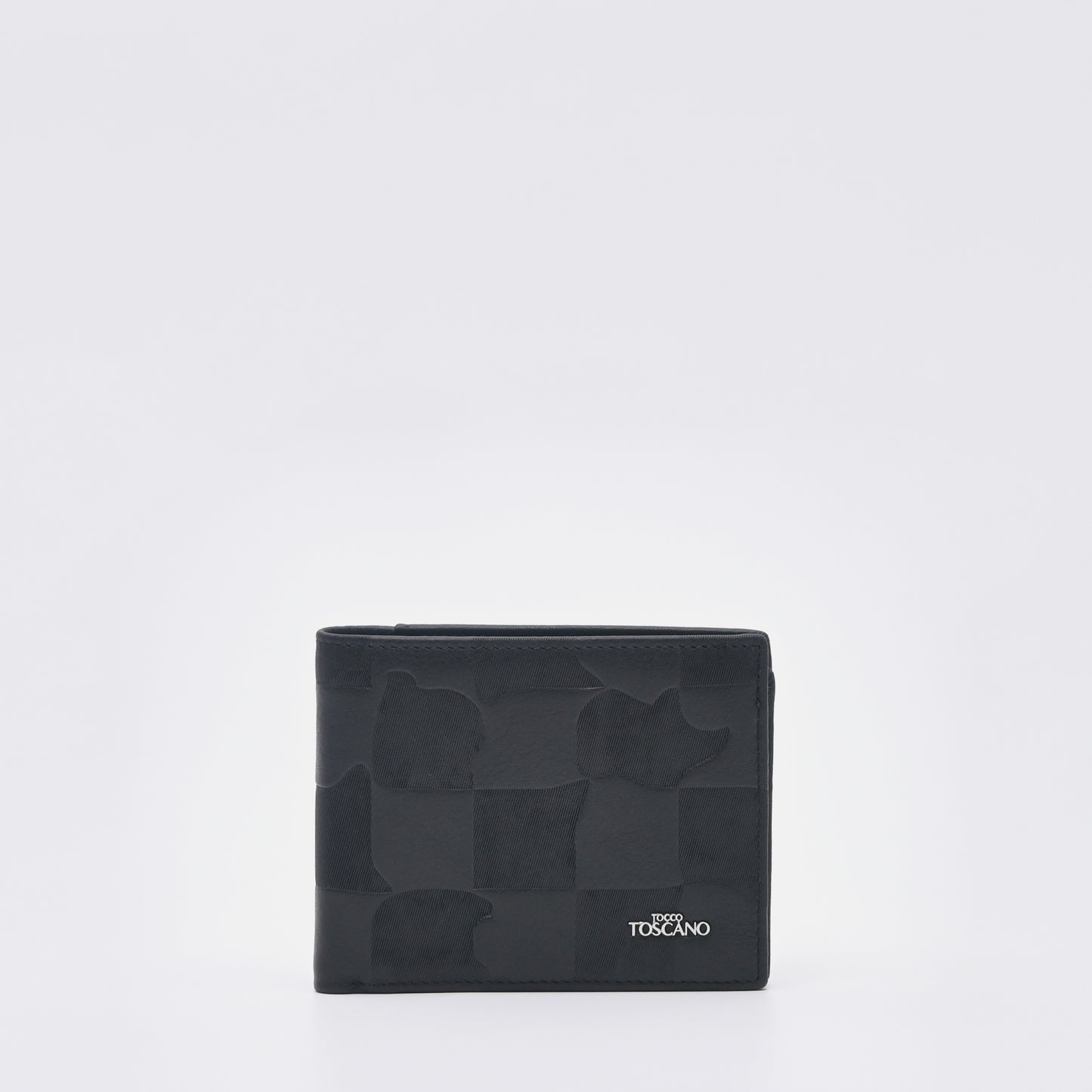 Embross Leather Tri Flod Wallet - TGWT0312LN3MK4 Black - Tocco Toscano Malaysia
