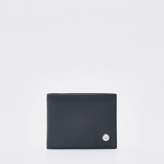 Black Leather Tri Fold Wallet - TGWT0523LN3ML4 - Tocco Toscano Malaysia