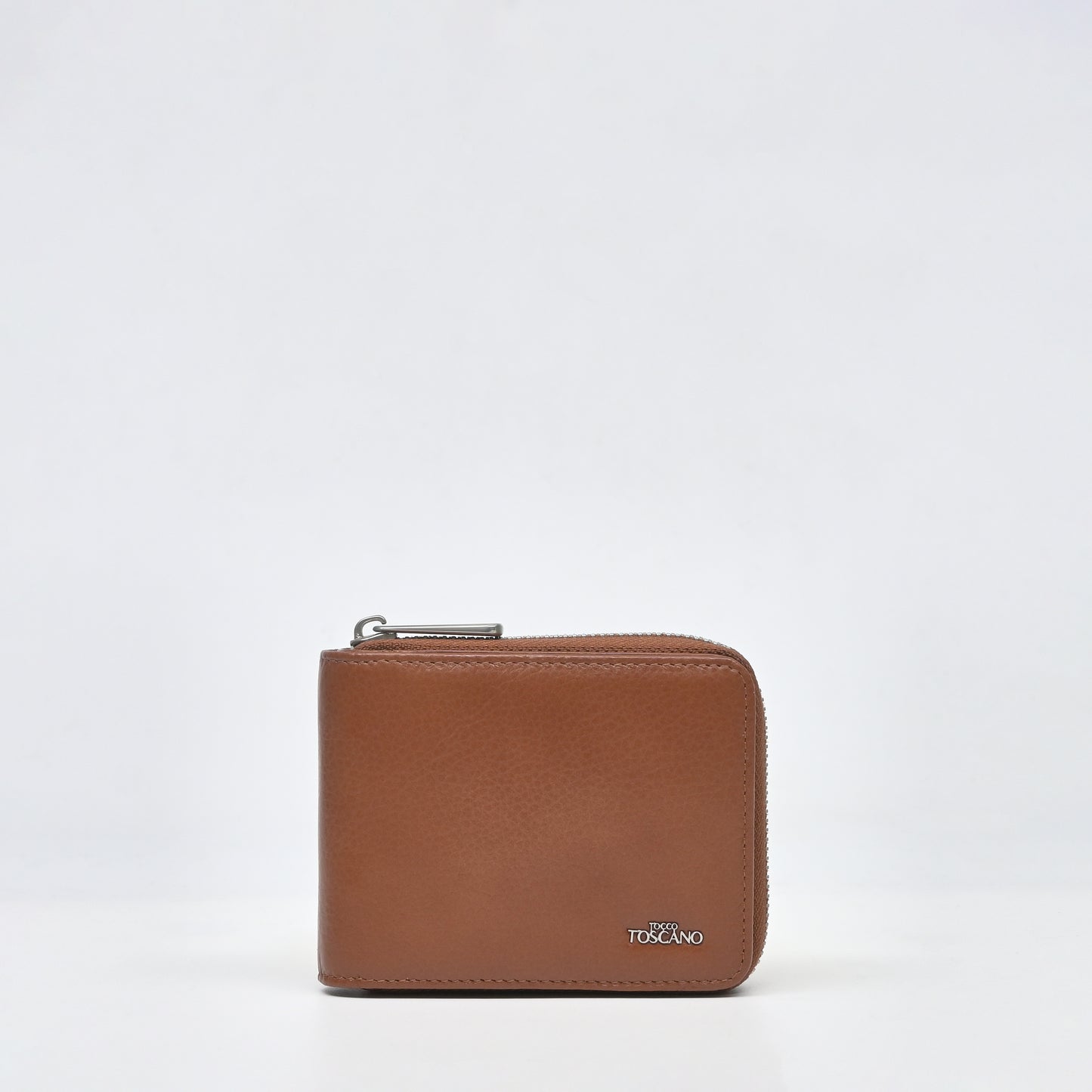 DARK BROWN Leather Full Zipper Wallet - TGWT0613LN3MK3 - Tocco Toscano Malaysia