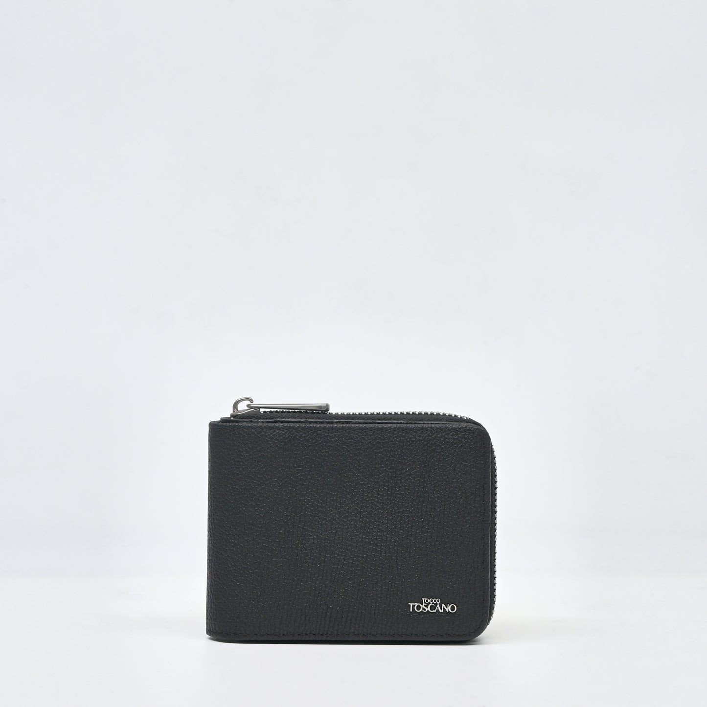 BLACK Leather Full Zipper Wallet - TGWT0613LN3MK3 - Tocco Toscano Malaysia