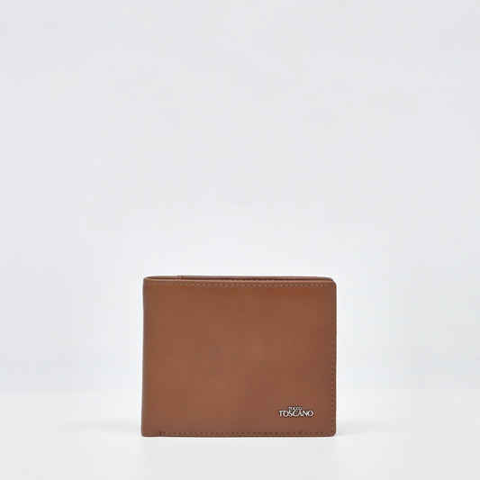 DARK BROWN Leather Trifold Wallet - TGWT0623LN3MK3 - Tocco Toscano Malaysia
