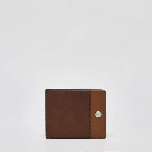 Dark Brown Trifold Wallet With Moveable Credit Card Holder - TGWT0713LN3ML3 - Tocco Toscano Malaysia