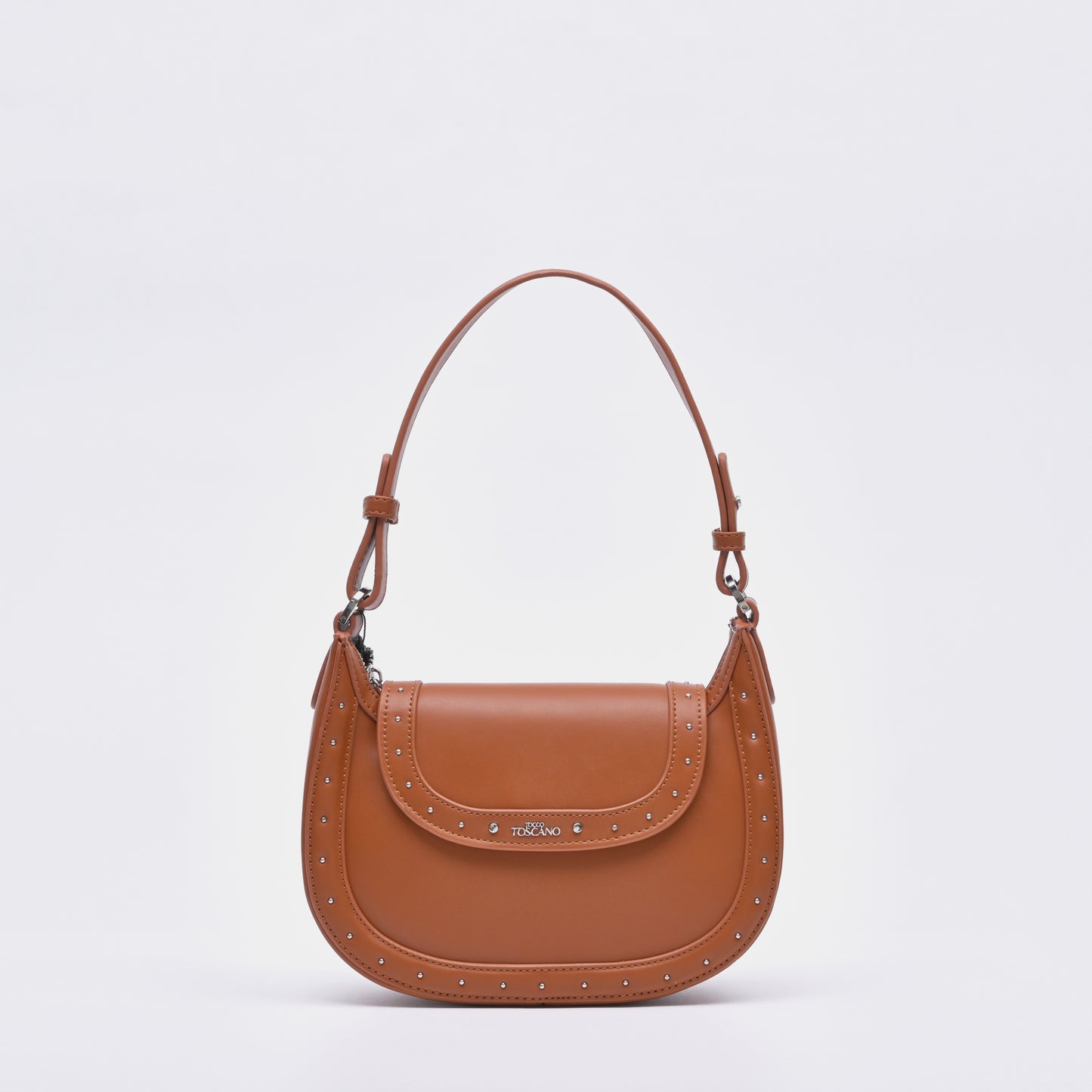Brown LUNA Loop Oval Shoulder Bag - TLHB1022PN3MH4 - Tocco Toscano Malaysia
