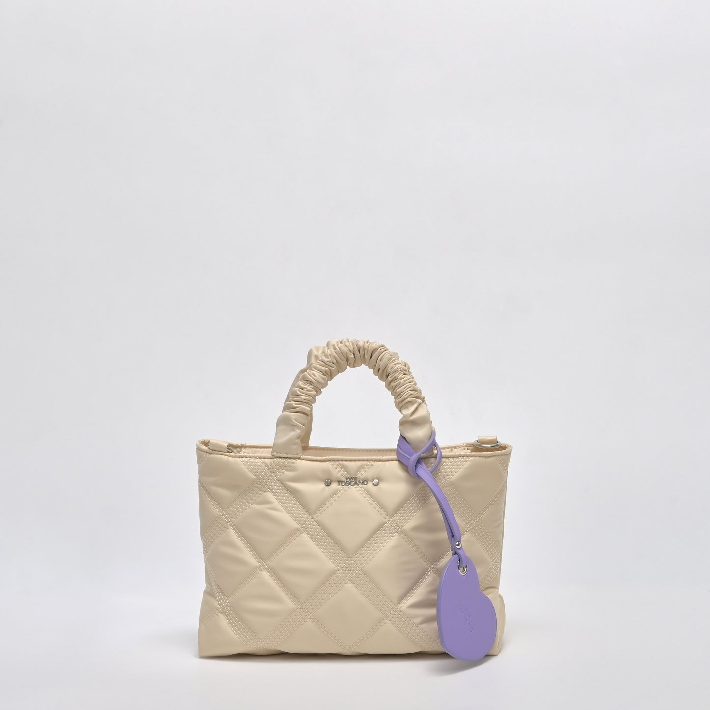 Nylon Raffle Handle Bag - TLHB1922NN3BL3 WHITE - Tocco Toscano Malaysia