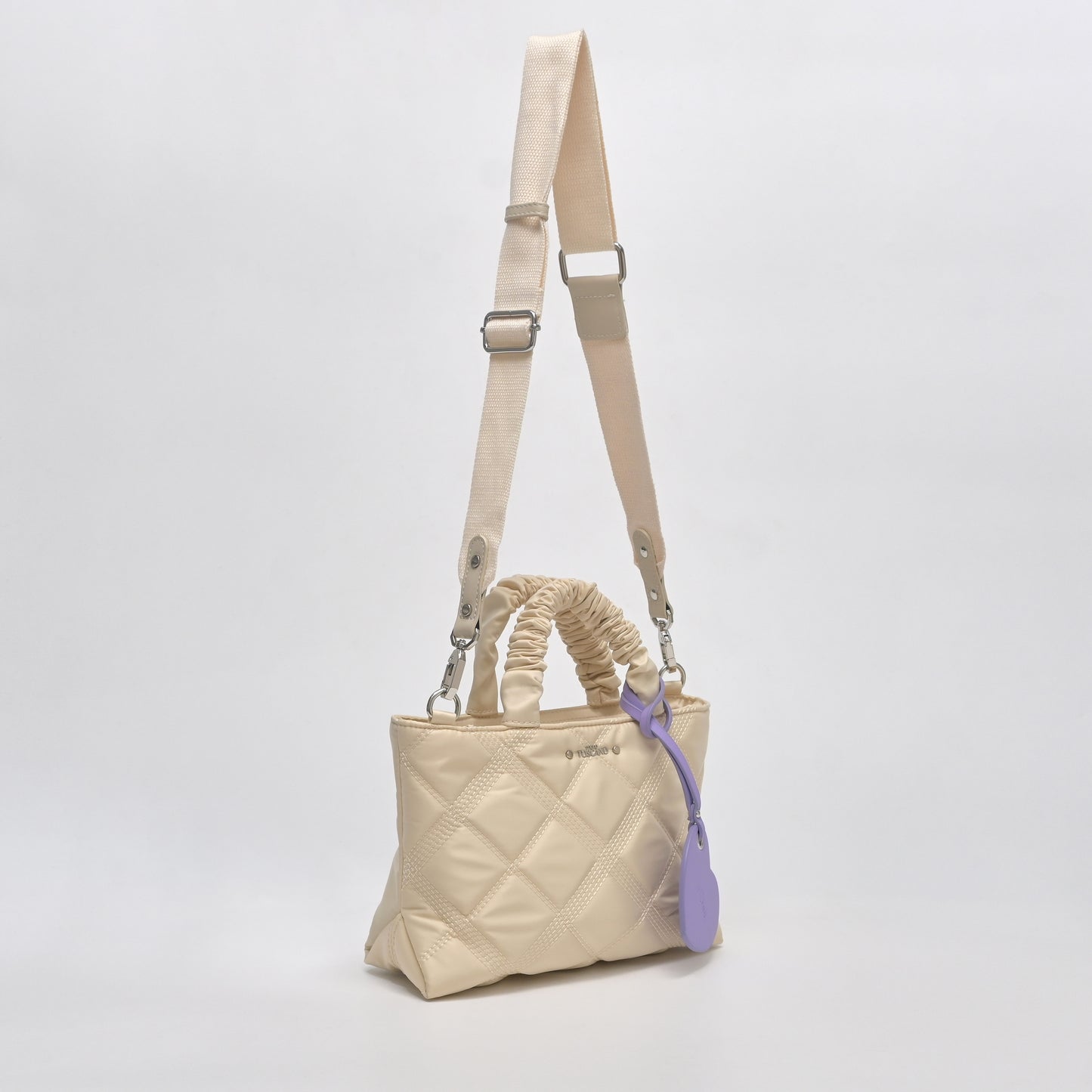 Nylon Raffle Handle Bag - TLHB1922NN3BL3 - Tocco Toscano Malaysia