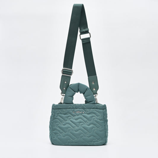Green Embroidery Puffer Handle Bag - TLHB2412NN3BI4 - Tocco Toscano Malaysia