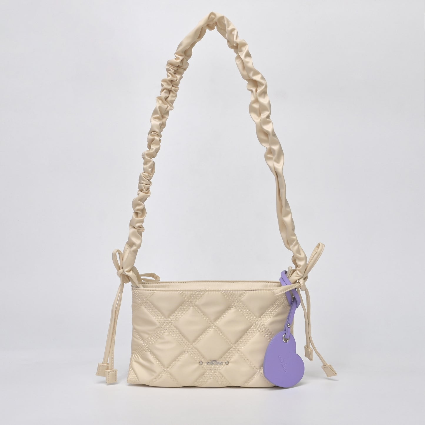 Nylon Raffle Crossbody Bag - TLSB1912NN3BL3 WHITE - Tocco Toscano Malaysia