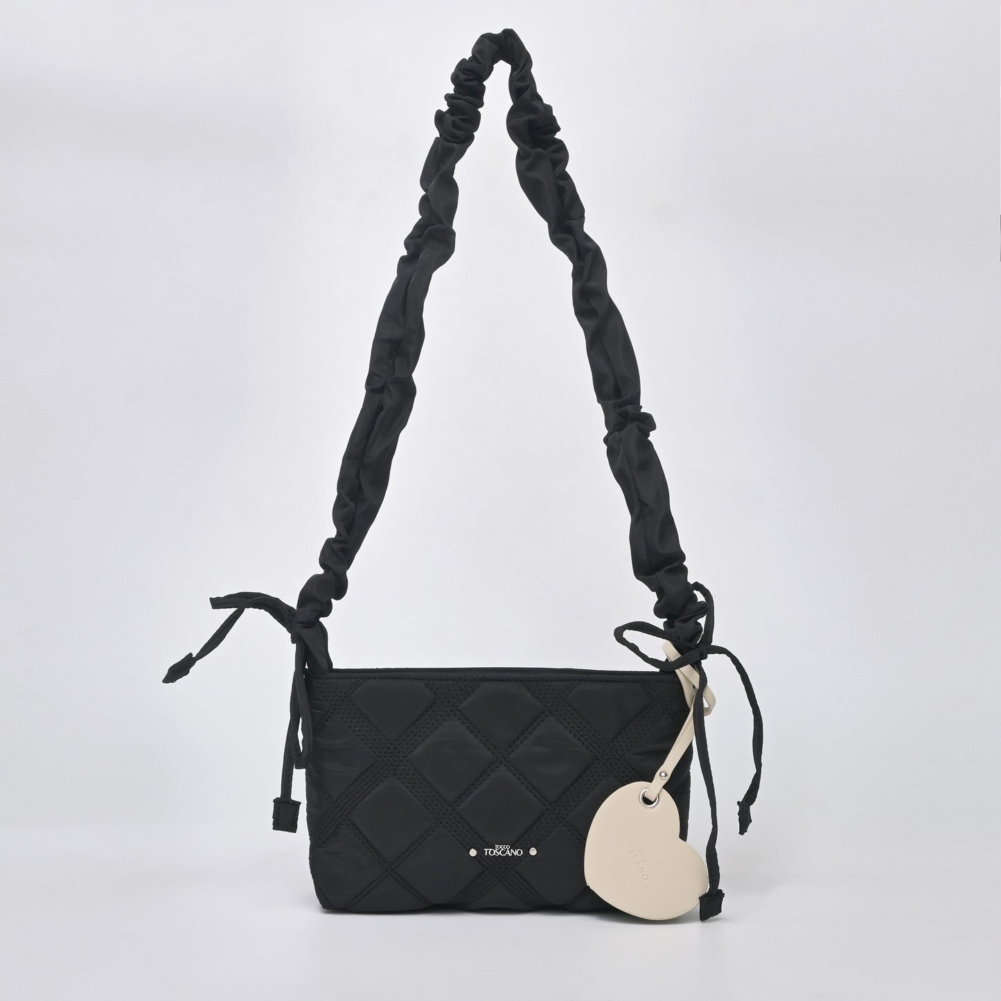 Nylon Raffle Crossbody Bag - TLSB1912NN3BL3 BLACK - Tocco Toscano Malaysia