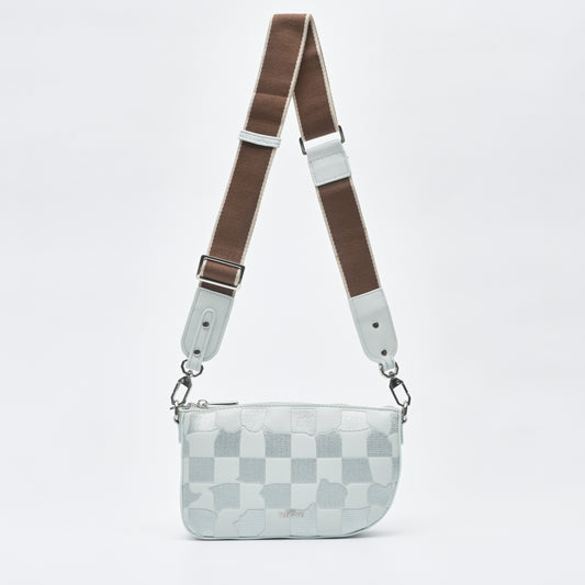 Sky Blue Checkmate Crossbody Bag - TLSB2323PN3MJ4 - Tocco Toscano Malaysia