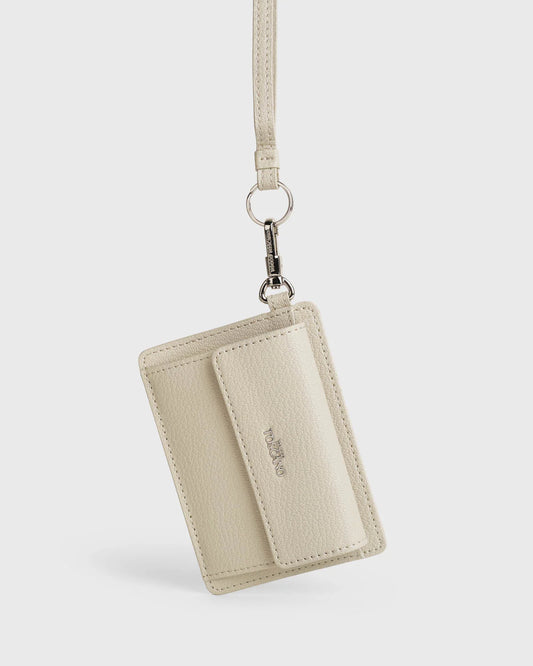Beige Ember Cardholder with Lanyard - TLCH0711LN3NK4 - Tocco Toscano Malaysia