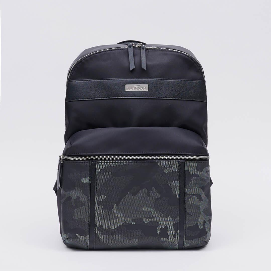 Timothy Casual Backpack With Front Zipper Pocket - TGBP1133NN3NI2 Black - Tocco Toscano Malaysia