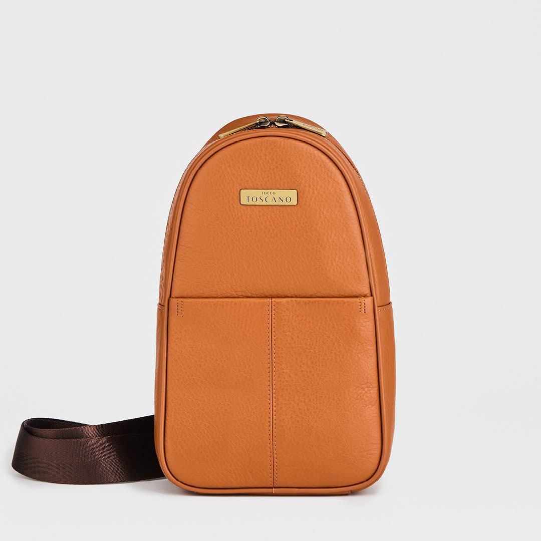 Ralph Leather Chest Bag - TGEB0133LN3NA2 Light Brown - Tocco Toscano Malaysia