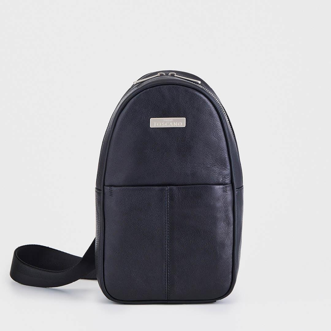 Ralph Leather Chest Bag - TGEB0133LN3NA2 Black - Tocco Toscano Malaysia