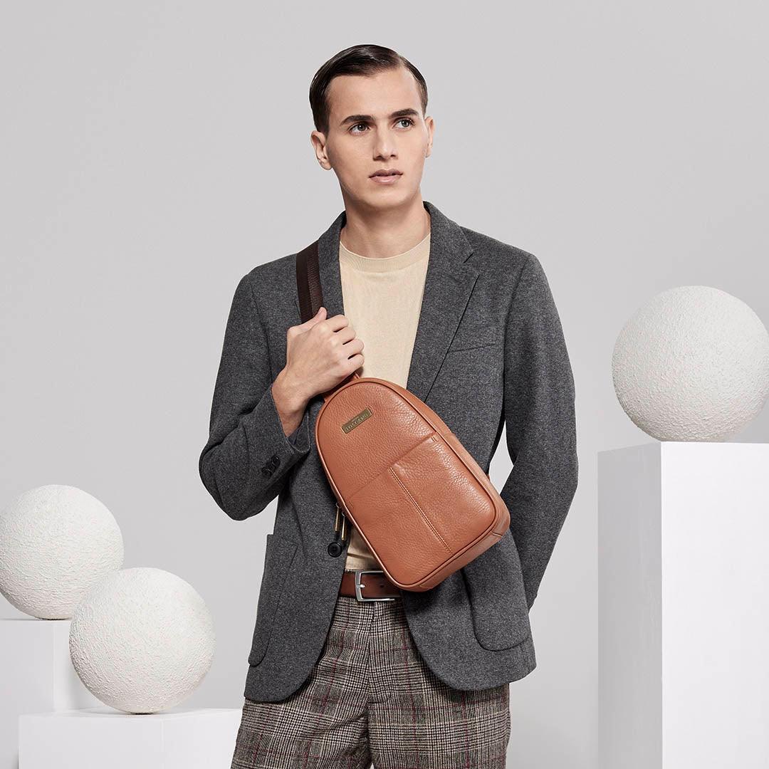 Ralph Leather Chest Bag - TGEB0133LN3NA2 - Tocco Toscano Malaysia