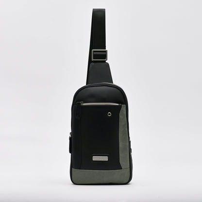 Casual Chest Bag With Front Zipper Pocket - TGEB0233PN3MG3 BLACK - Tocco Toscano Malaysia