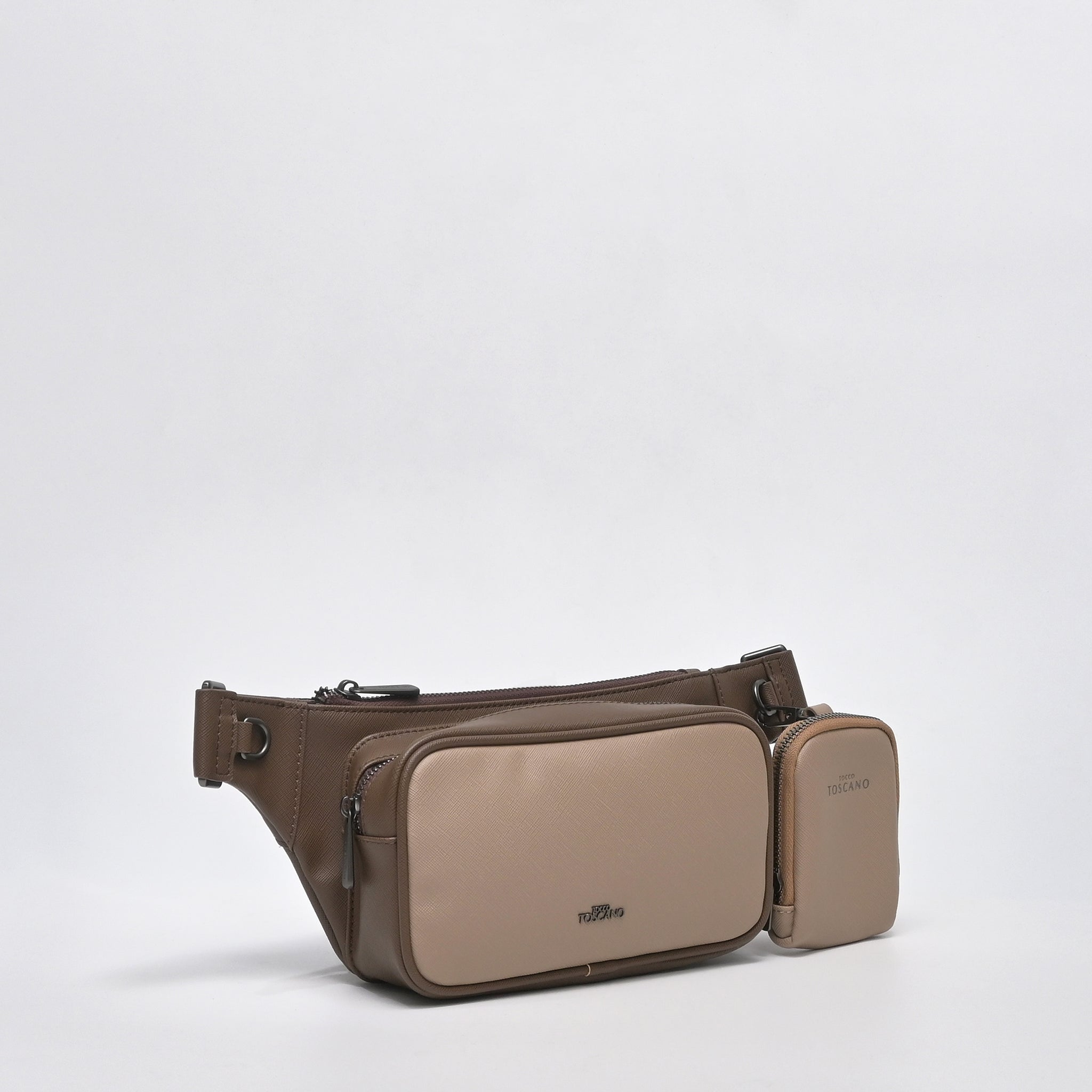 Camel Waist Bag With Small Key Pouch - TGEB1223PN3MK3