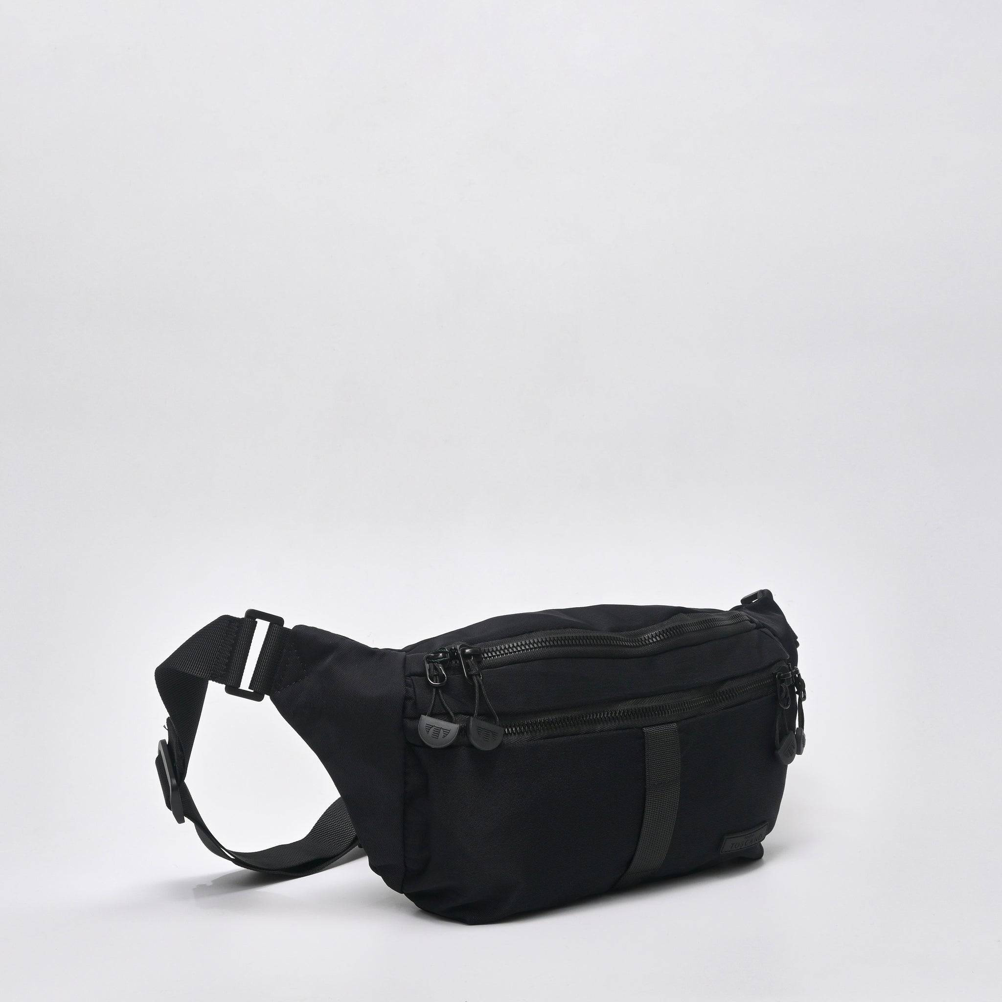 Casual Waist Pouch Bag with front zip pocket - TGEB1513NN3BK3