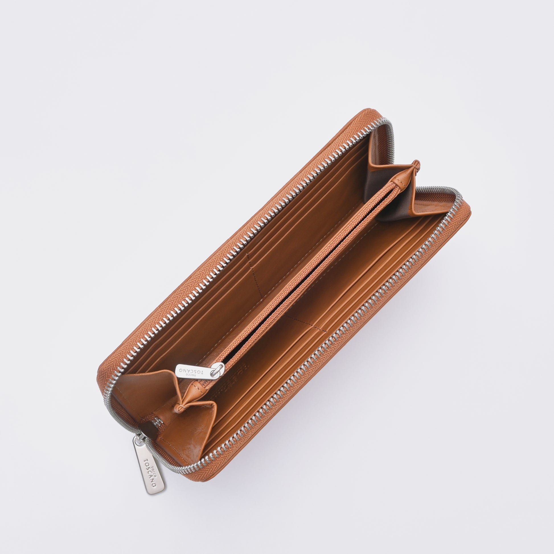 Embross Leather Full Zipper Long Wallet - TGLW0322LN3MK4 - Tocco Toscano Malaysia