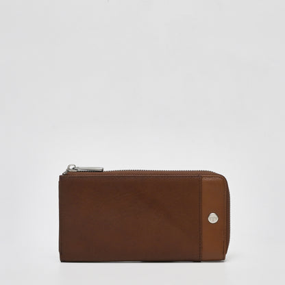 Leather Full Zipper Long Wallet - TGLW0733LN3ML3 Dark Brown - Tocco Toscano Malaysia