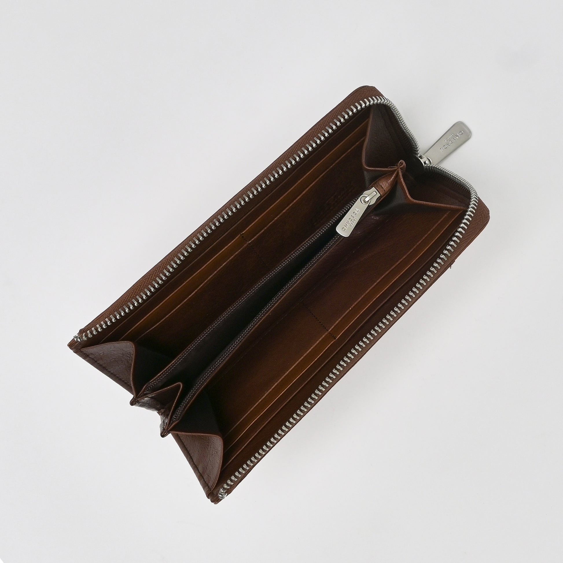 Leather Full Zipper Long Wallet - TGLW0733LN3ML3 - Tocco Toscano Malaysia