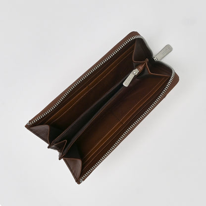 Leather Full Zipper Long Wallet - TGLW0733LN3ML3 - Tocco Toscano Malaysia