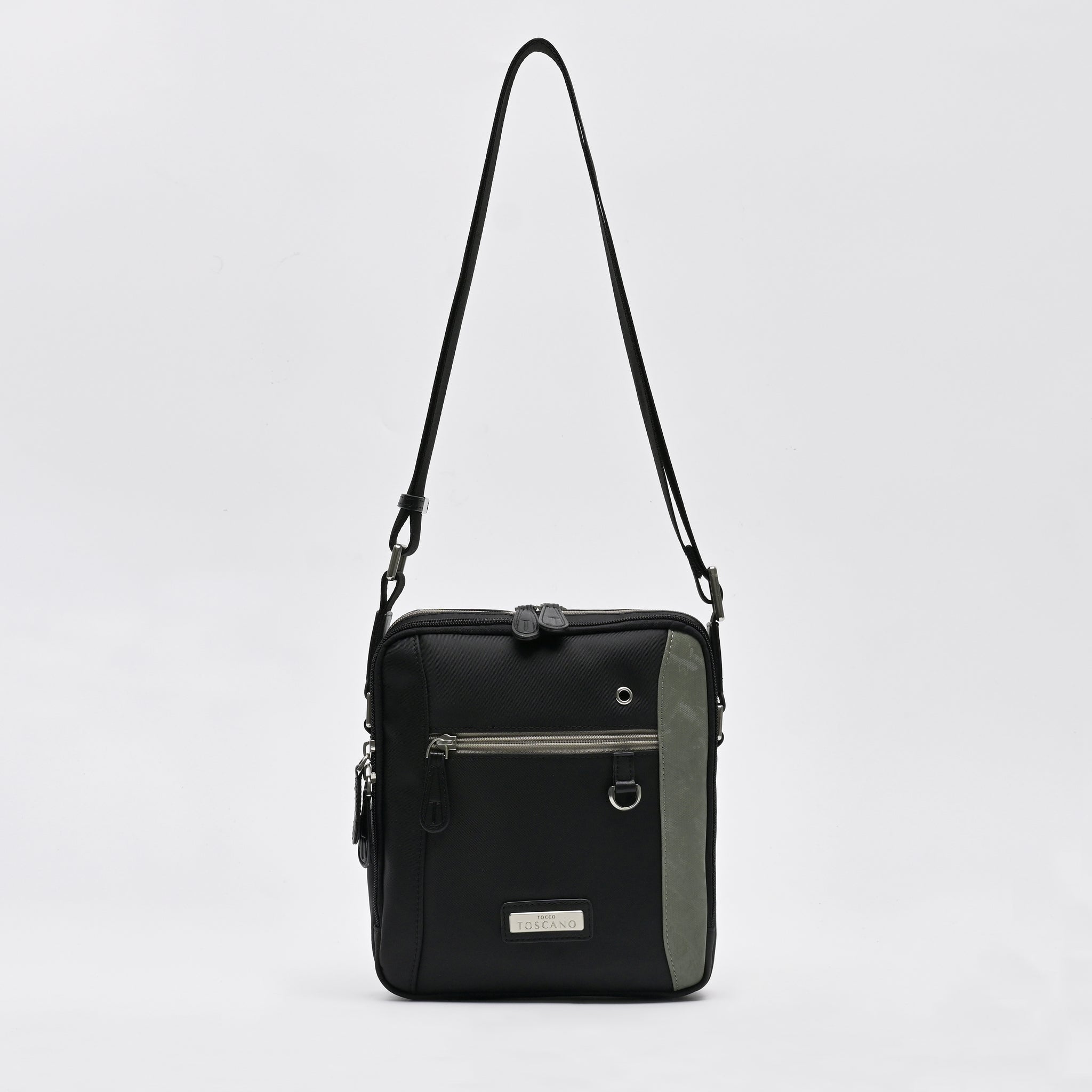 Casual Sling Bag With 3 outer zipper pockets - Tocco Toscano