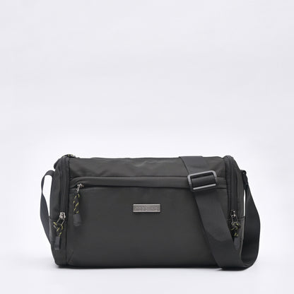 Multi Compartment Nylon Sling Bag - TGSB0322NN3BL4 Black - Tocco Toscano Malaysia
