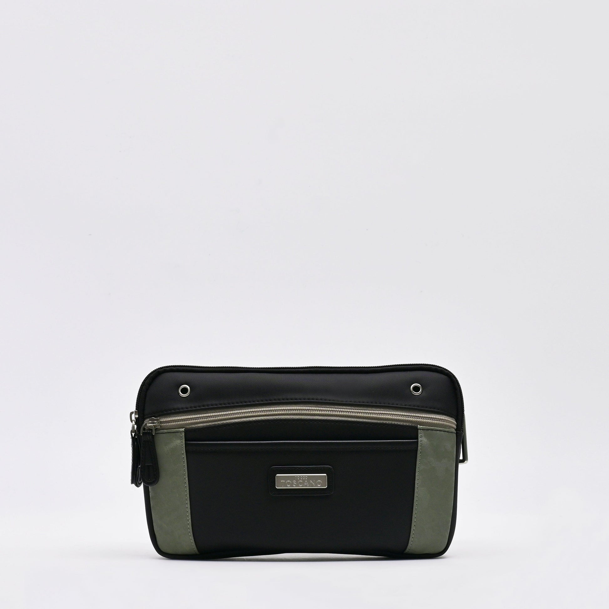 Casual Waist Pouch with front zipper pocket - TGWP0213PN3MG3 BLACK - Tocco Toscano Malaysia