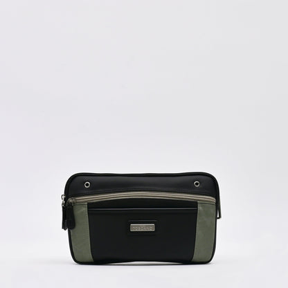 Casual Waist Pouch with front zipper pocket - TGWP0213PN3MG3 BLACK - Tocco Toscano Malaysia
