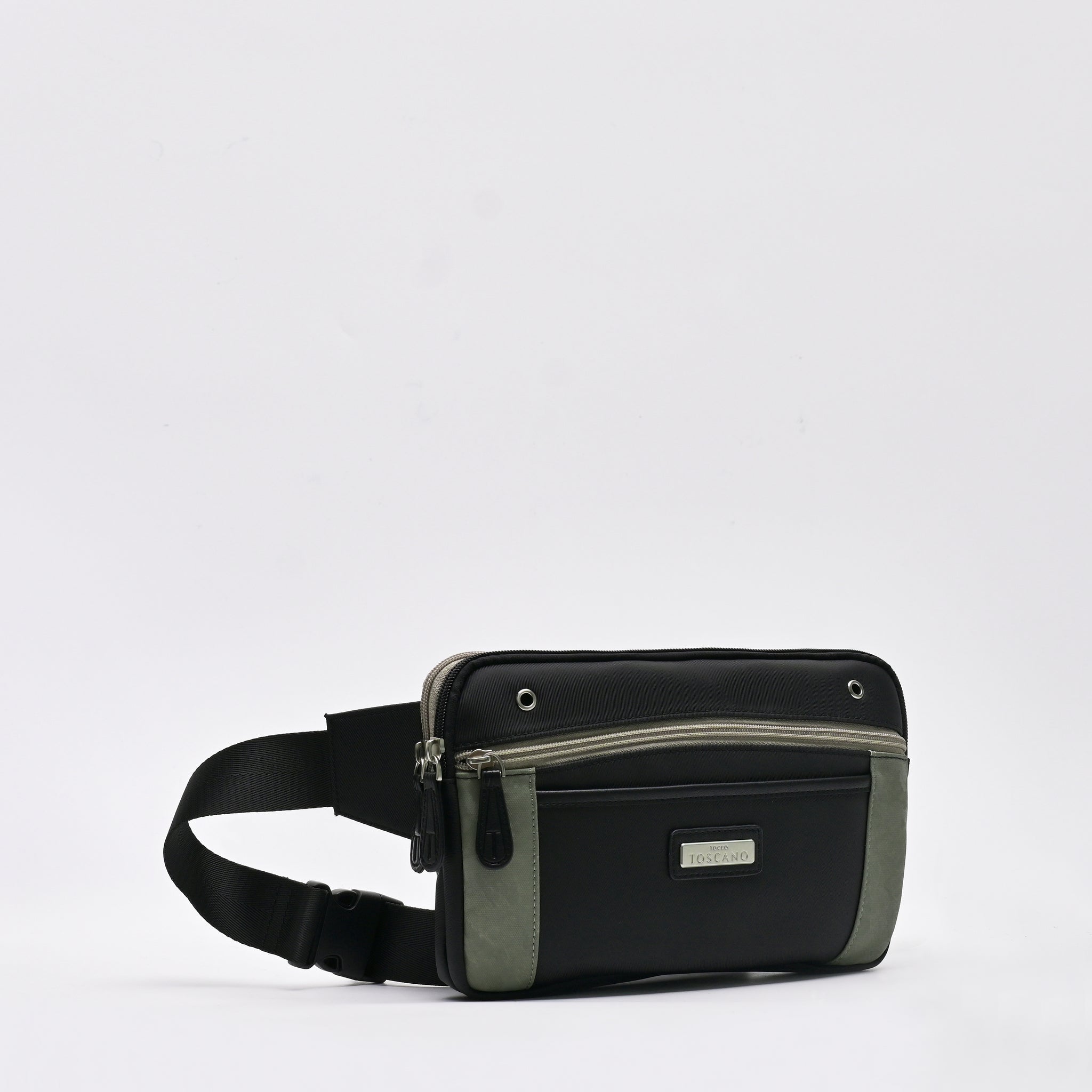 Casual Waist Pouch with 3 outer zipper pockets - Tocco Toscano