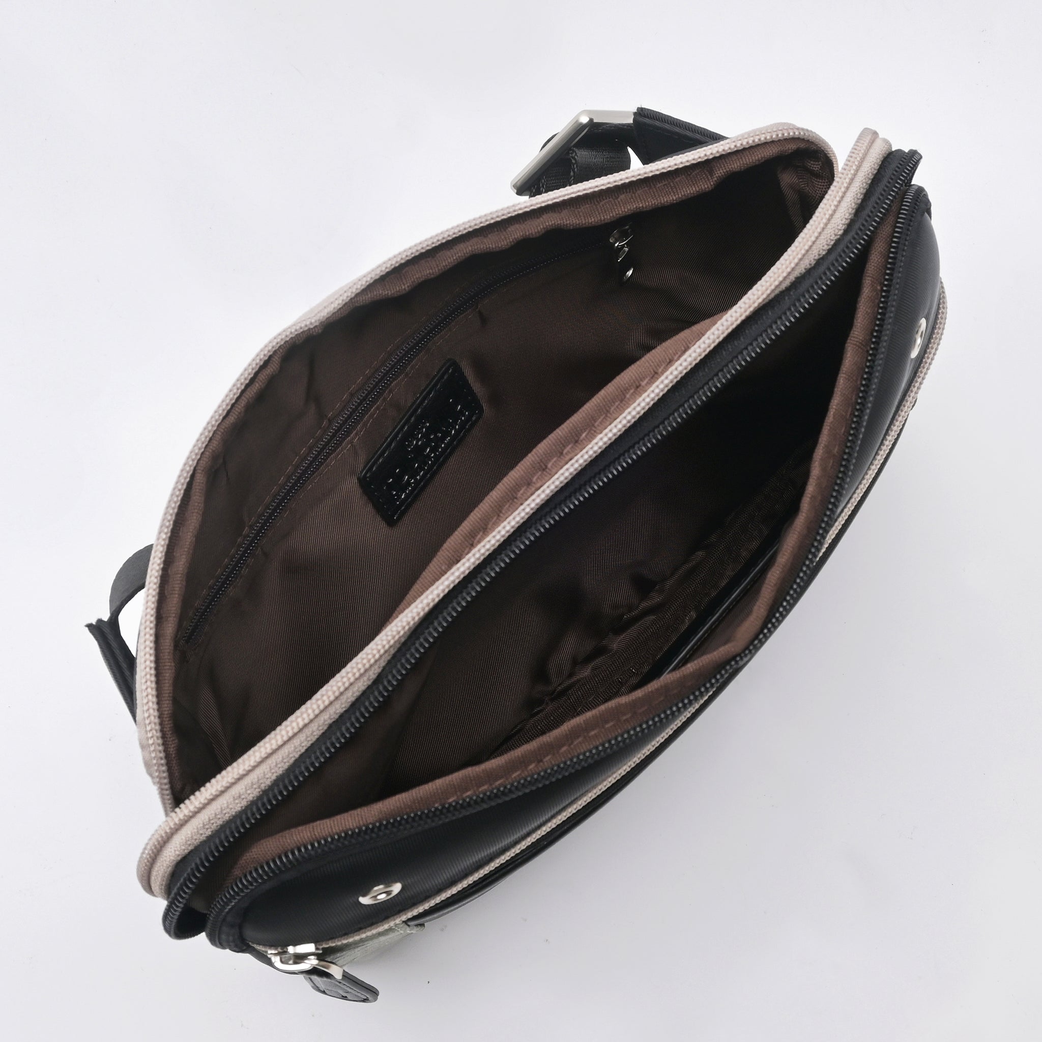 Casual Waist Pouch with 3 outer zipper pockets - Tocco Toscano