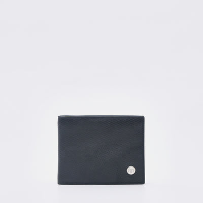 Black Leather Tri Fold Wallet - TGWT0523LN3ML4 - Tocco Toscano Malaysia