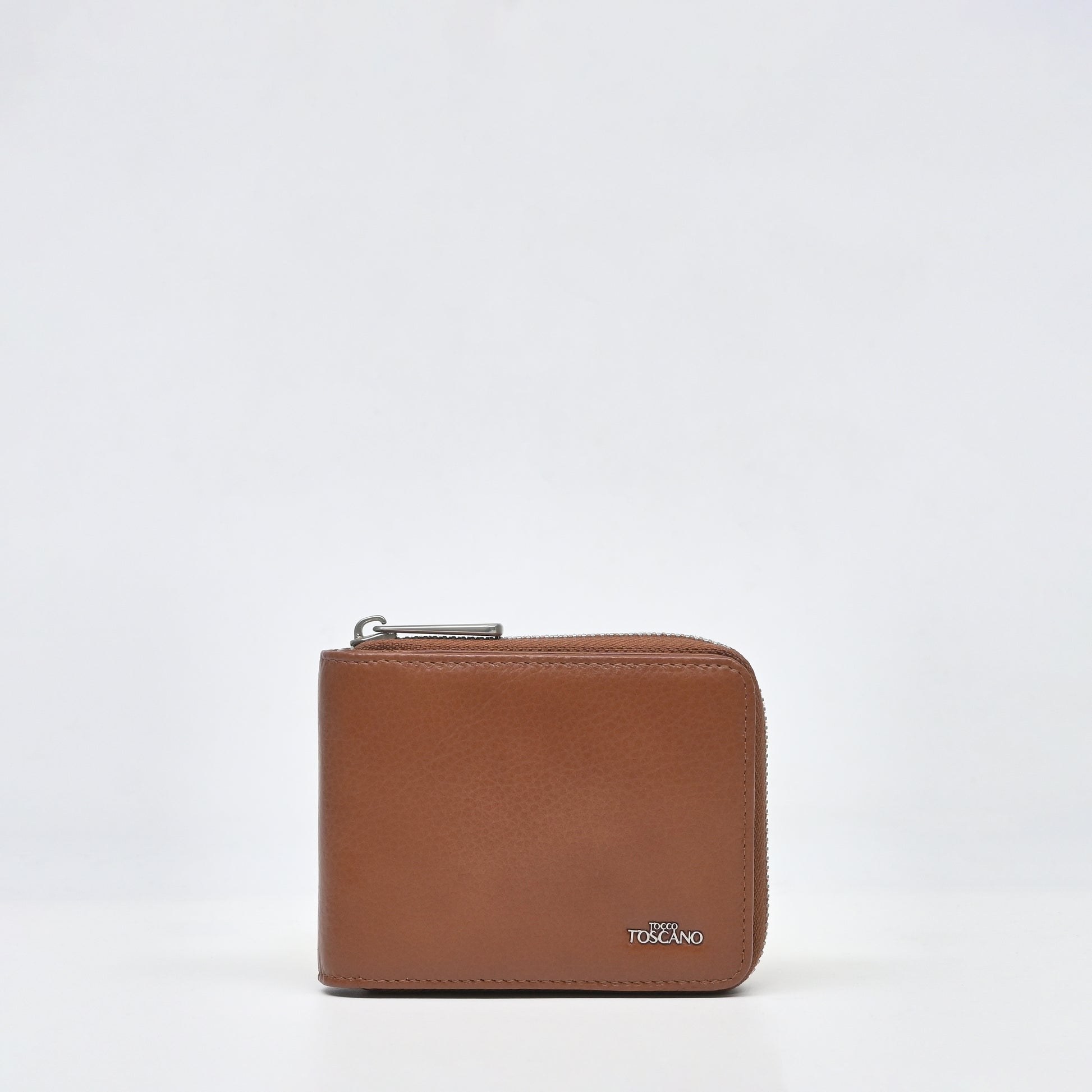 Leather Full Zipper Wallet - TGWT0613LN3MK3 DARK BROWN - Tocco Toscano Malaysia