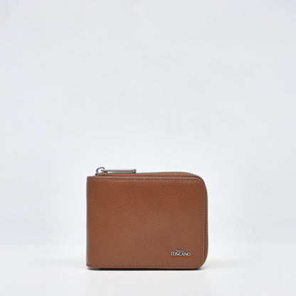 Leather Full Zipper Wallet - TGWT0613LN3MK3 DARK BROWN - Tocco Toscano Malaysia