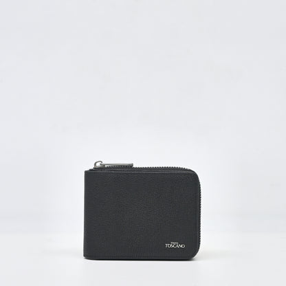 Leather Full Zipper Wallet - TGWT0613LN3MK3 BLACK - Tocco Toscano Malaysia