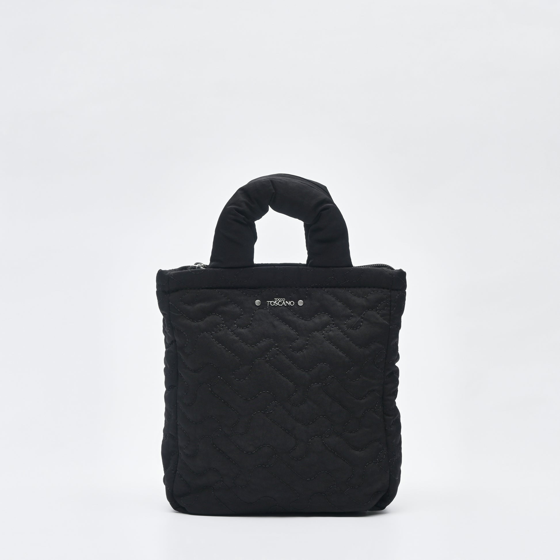Black Embroidery Puffer Backpack - TLBP2422NN3BI4 - Tocco Toscano Malaysia