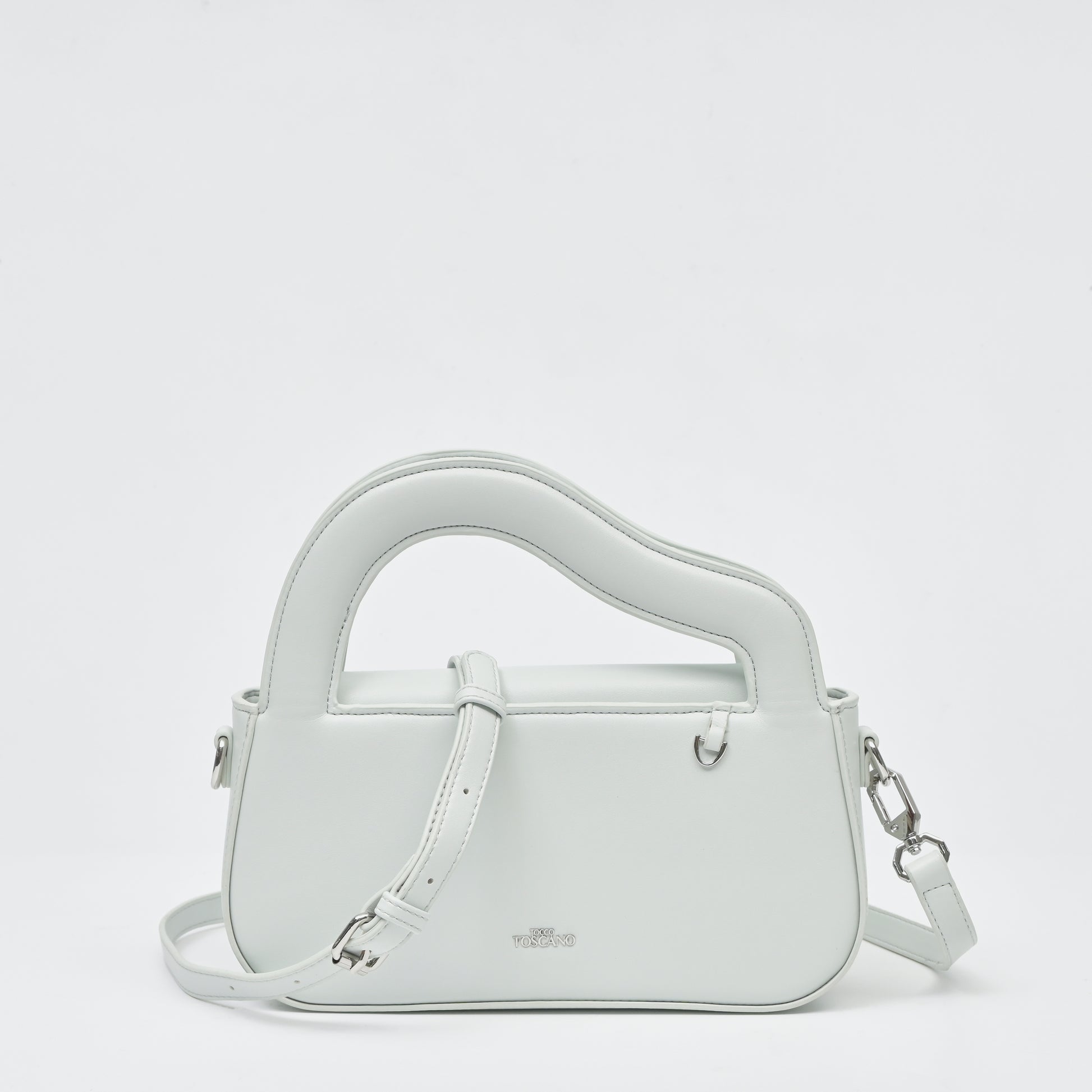 Sky Blue Delicat Accolade Wavy Top Handle Bag - TLHB0711PN3MA4 - Tocco Toscano Malaysia