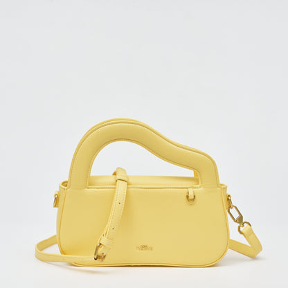 Yellow Delicat Accolade Wavy Top Handle Bag - TLHB0711PN3MA4 - Tocco Toscano Malaysia
