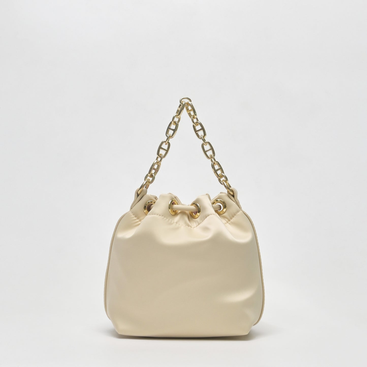 Chain-Handle Satin Bucket Bag - TLHB0911NN3BK3 - Tocco Toscano Malaysia