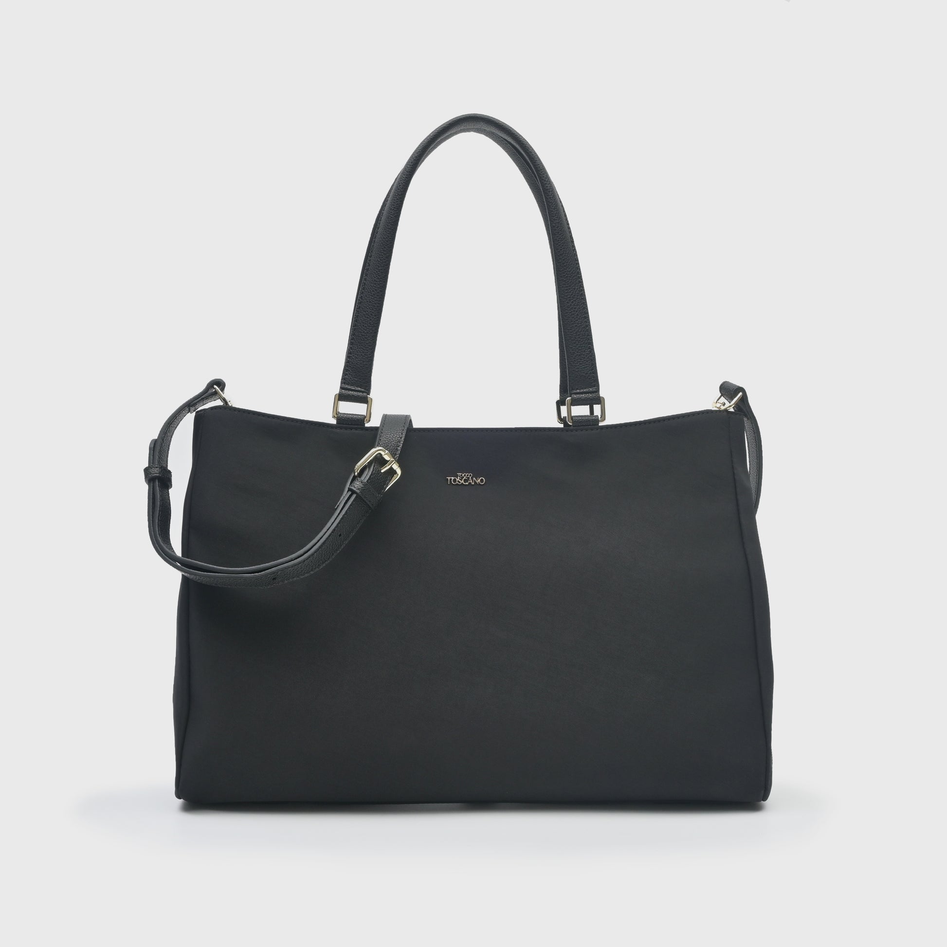 Black Nylon Tote Bag - TLHB1212NN3NG5 - Tocco Toscano Malaysia