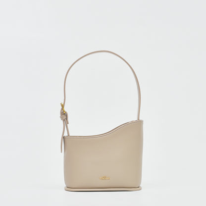 Béatrice Mini Asymmetrical Shoulder Bag - TLHB1512PN3MI4 Beige - Tocco Toscano Malaysia